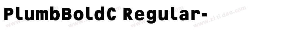 PlumbBoldC Regular字体转换